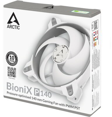 Arctic BioniX P140 Gaming ház hűtő ventilátor 14cm fehér-szürke (ACFAN00160A)