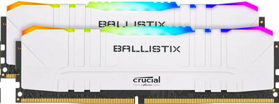 Crucial 32GB 3200MHz DDR4 RAM Ballistix RGB White KIT 2x16GB - BL2K16G32C16U4WL