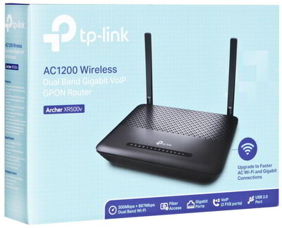 TP-Link Archer XR500v WiFi AC1200 Gbit GPON HGU VoIP 4x GE 2x FXS USB SC/APC