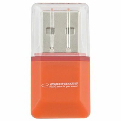ESPERANZA EA134O - Kártyaolvasó MicroSD narancs USB 2.0 (MicroSD Pen Drive)