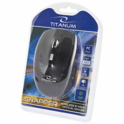 ESPERANZA TITANUM TM105K SNAPPER - Wireless Optical Mouse 6D 2.4 GHz 1600 DPI Black