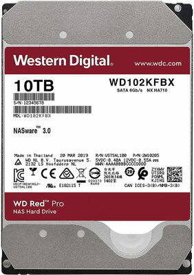 Western Digital 10TB Red Pro 7200rpm 256MB SATA3 3,5" HDD - WD102KFBX