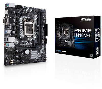 Asus H410 s1200 PRIME H410M-D 2xDDR4, 4xSATA3, 1xM.2, 3xPCI-E, Gbit LAN, mATX
