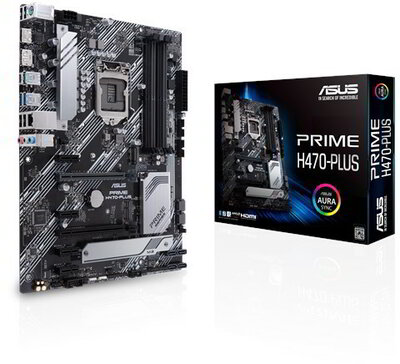 Asus H470 s1200 PRIME H470-PLUS 4xDDR4, 6xSATA3, 2xM.2, 6x PCI-E, Gbit LAN, ATX
