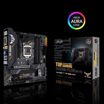 Asus B460 s1200 TUF GAMING B460M-PLUS (WI-FI) 4xDDR4, 6xSATA3, 2xM.2, 3xPCI-E, Gbit LAN, WiFi6 AX, mATX alaplap