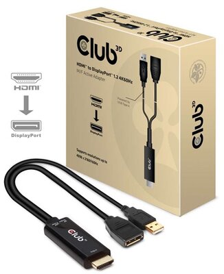 Club 3D HDMI - DisplayPort 4K 60Hz M/F Active Adapter