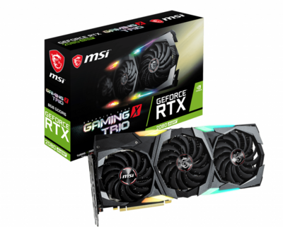 MSI GeForce RTX 2080 SUPER 8GB GDDR6 GAMING X TRIO HDMI,3xDP,USB-C OC - RTX 2080 SUPER GAMING X TRIO