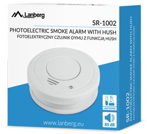LANBERG SR-1002 Lanberg Smoke Detector Indoor SR-0002 Hush Function