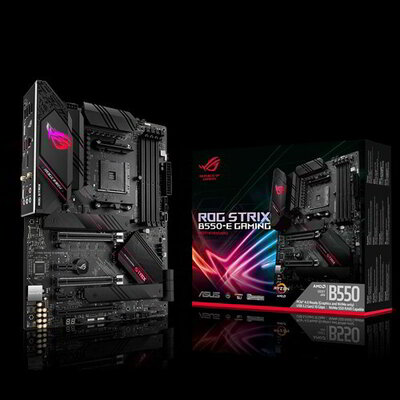 Asus B550 sAM4 ROG STRIX B550-E GAMING 4xDDR4 6xSATA3 2xM.2 5xPCI-E 2.5Gbit LAN WiFi6 AX ATX (CSAK 3rd Gen Ryzen-től!)