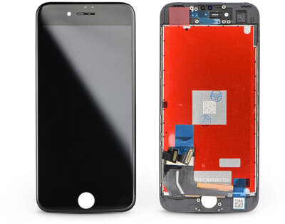 LCD kijelző érintőpanellel - Apple iPhone 7 4.7&quot, - HQ AAA kiváló minőségű, utángyártott - fekete