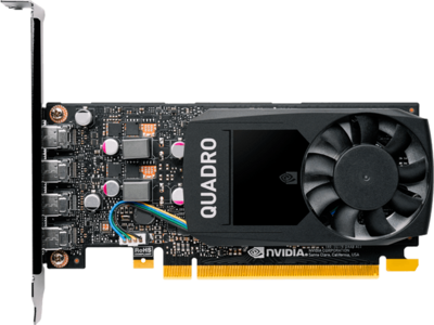 PNY Quadro P1000 PCI-Express 3.0 x16 Low Profile 4GB GDDR5 128bit 4x Mini DP 1.4 - VCQP1000V2-PB