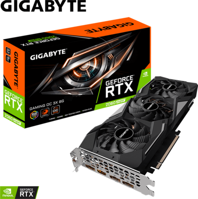 Gigabyte GeForce RTX 2060 SUPER 8GB GDDR6 GAMING OC 3X 8G HDMI 3xDP - GV-N206SGAMING OC-8GD 2.0