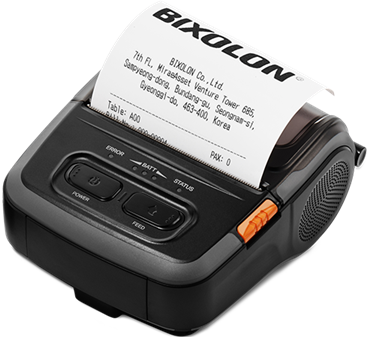 BIXOLON Mobil Blokknyomtató - SPP-R310iK bluetooth (mobil blokk, számla- és címkenyomtató; Ütésálló; Akkumulátor; 80mm)
