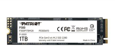 Patriot 1TB P300 M.2 PCIe SSD - P300P1TBM28