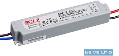 GLP GPC-9-350 8.5W 3~24V 350mA IP67 LED tápegység