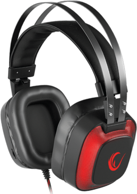 Rampage Fejhallgató - SN-RW77 PRESTIGE (7.1, mikrofon, USB, hangerőszabályzó, nagy-párnás, 2m kábel, fekete-piros)