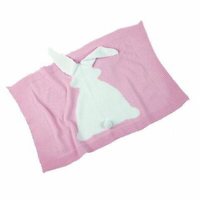 Llorens rózsaszín nyuszis pléd újszülött babáknak (00102)