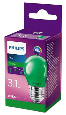 LED colored P45 E27 GREEN 1SRT4