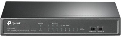 TP-LINK Switch 8x100Mbps (4xPOE), Fémházas Asztali, TL-SF1008LP
