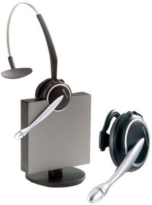 Jabra GN9120 Midi Wireless DECT Mono Headset - Fekete - Ezüst