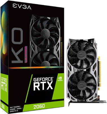 EVGA GeForce RTX 2060 6GB GDDR6 KO ULTRA GAMING DVI HDMI DP - 06G-P4-2068-KR