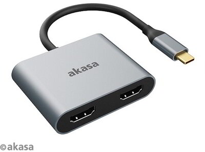 Akasa USB Type-C to Dual HDMI MST Adapter