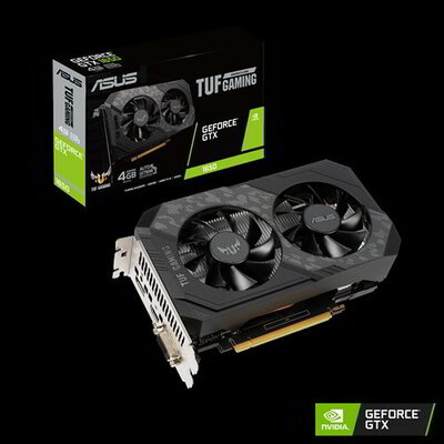 Asus GeForce GTX 1650 4GB GDDR6 TUF DVI HDMI DP - TUF-GTX1650-4GD6-P-GAMING