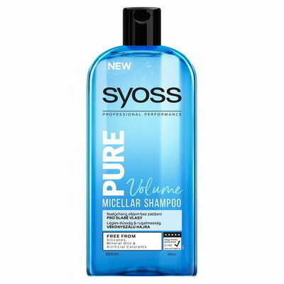 Syoss Pure Volume micellás dúsító sampon vékonyszálú hajra 500 ml