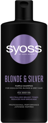 Syoss Blonde és Silver hamvasító sampon 440 ml