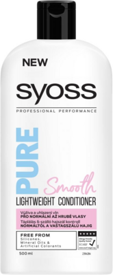 Syoss Pure Smooth könnyed hajbalzsam normáltól vastagszálú hajig 500 ml