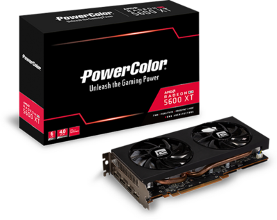 PowerColor AMD Radeon RX 5600XT 6GB GDDR6 HDMI 3xDP - AXRX 5600XT 6GBD6-3DHV2/OC