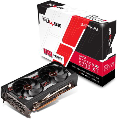 Sapphire AMD RX 5700XT 8GB GDDR6 Pulse OC HDMi 3xDP - 11293-09-20G