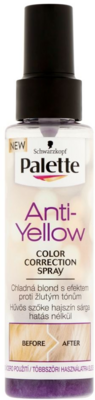 Schwarzkopf Palette sárga hatás elleni hajszín korrigáló spray 100 ml
