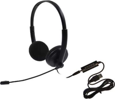 HAMECO Headset, belépő szintű, USB és 3,5mm jack - HS-1020D-USB
