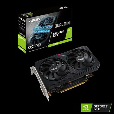 Asus GeForce GTX 1650 4GB GDDR6 DUAL OC DVI HDMI DP - DUAL-GTX1650-O4GD6-MINI