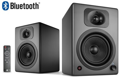 WaveMaster Hangszóró 2.0 - TWO NEO Gray (60W RMS, Bluetooth, 3,5mm jack, RCA, Toslink, USB-Audio, Távírányító, Szürke)