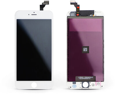 LCD kijelző érintőpanellel - Apple iPhone 6 Plus 5.5&quot, - Kingwo AAA kiváló minőségű, utángyártott - fehér