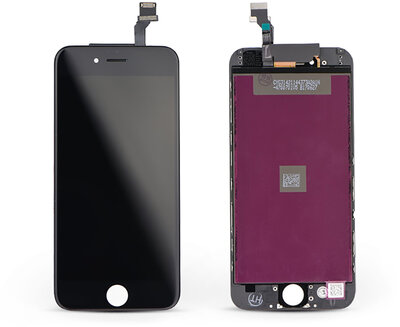 LCD kijelző érintőpanellel - Apple iPhone 6 4.7&quot, - HQ AAA kiváló minőségű, utángyártott - fekete