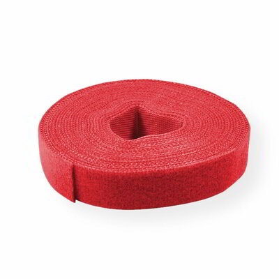 VALUE Kábelkötegelő szalag, piros, 25m x 1 cm