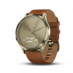 Garmin vivomove HR Prémium Arany világosbarna bőr szíjjal (normál)