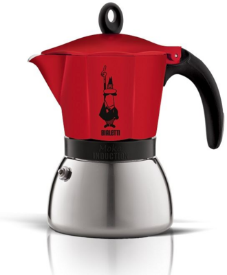 Bialetti Moka Induction 6 személyes kotyogós kávéfőző piros (4923)