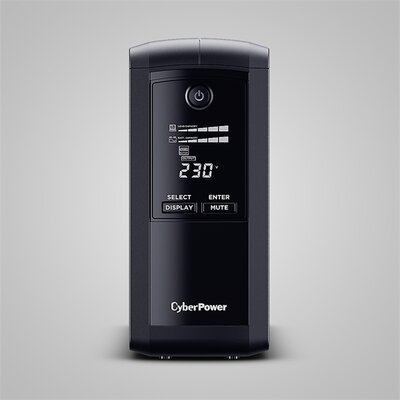 CYBERPOWER UPS VP1000ELCD-FR (3xIEC 320) 1000VA 550W 230V szünetmentes tápegység + USB LINE-INTERACTIVE