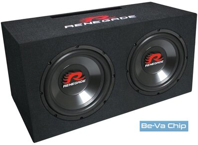 Renegade RXV 1002 25cm dupla passzív Bass Reflex mélysugárzó láda