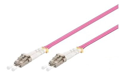 Duplex patch kábel 4 x LC/UPC csatlakozóval, 3mm duplex core 50/125 OM4 LSZH, 2