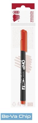 ICO OHP F piros permanent marker