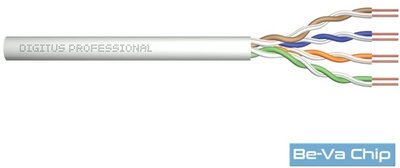 DIGITUS CAT5e U/UTP 100MHz Eca PVC 305m dobozos szürke fali kábel