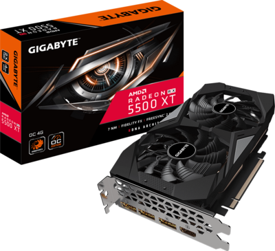 Gigabyte AMD Radeon RX 5500XT 4GB GDDR6 OC Rev2.0 HDMI 3x DP - GV-R55XTOC-4GD 2.0
