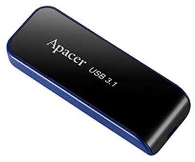 APACER Pendrive 64GB AH356 USB 3.0, Fekete