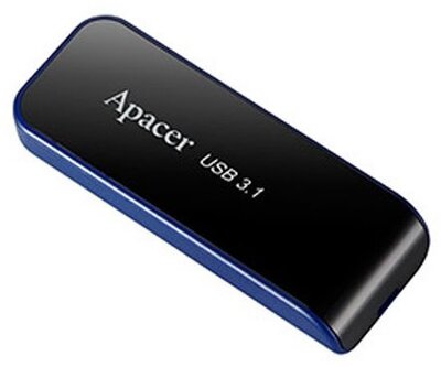 APACER Pendrive 32GB AH356 USB 3.0, Fekete