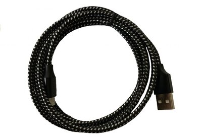 BLACKBIRD Type-C USB Adatkábel 1m, Fekete 2A (Extra erős anyagból)